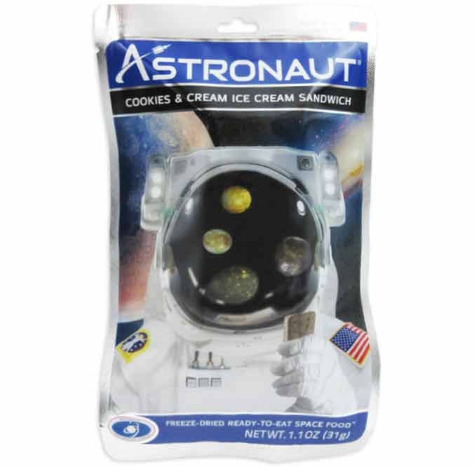 ASTRONAUT FOOD COOKIES & CREAM ICE CREAM SANDWICH