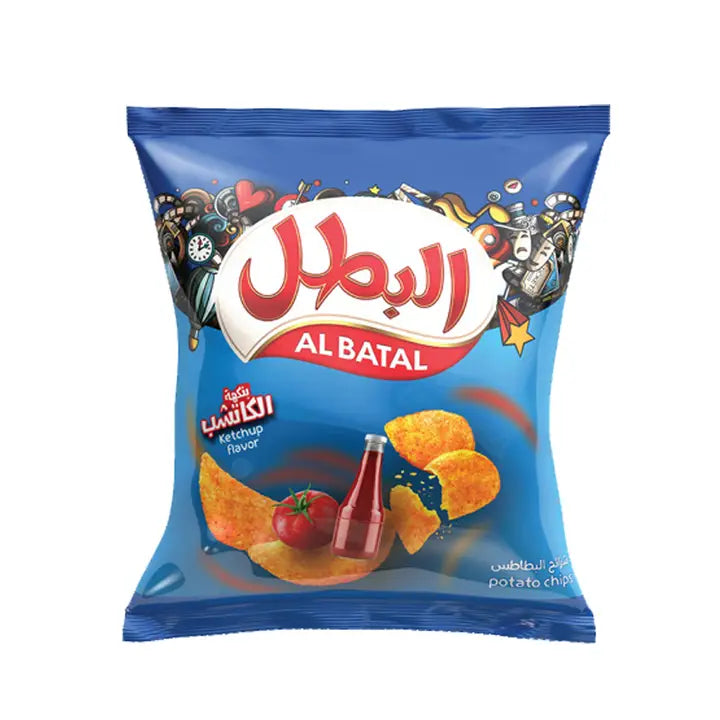 Al Batal Potato Chips Ketchup Flavor - Saudi Arabia