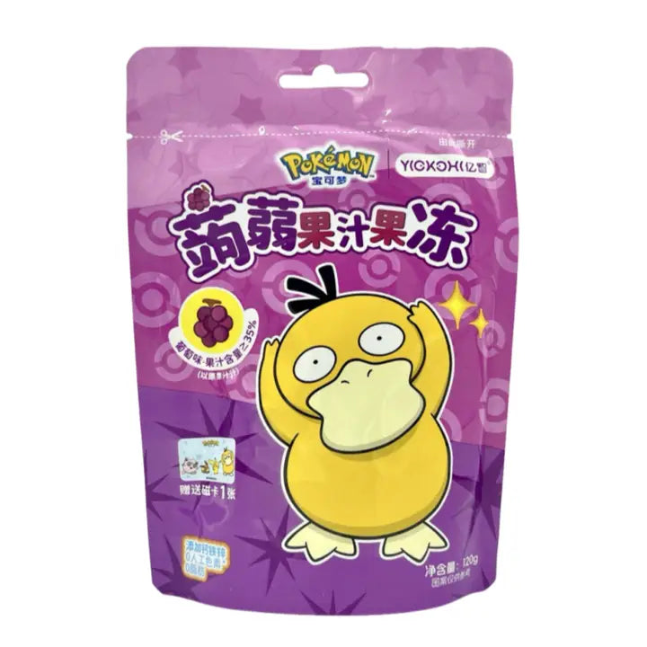 Pokemon Konjac Juice Jelly Grape Gummy - China