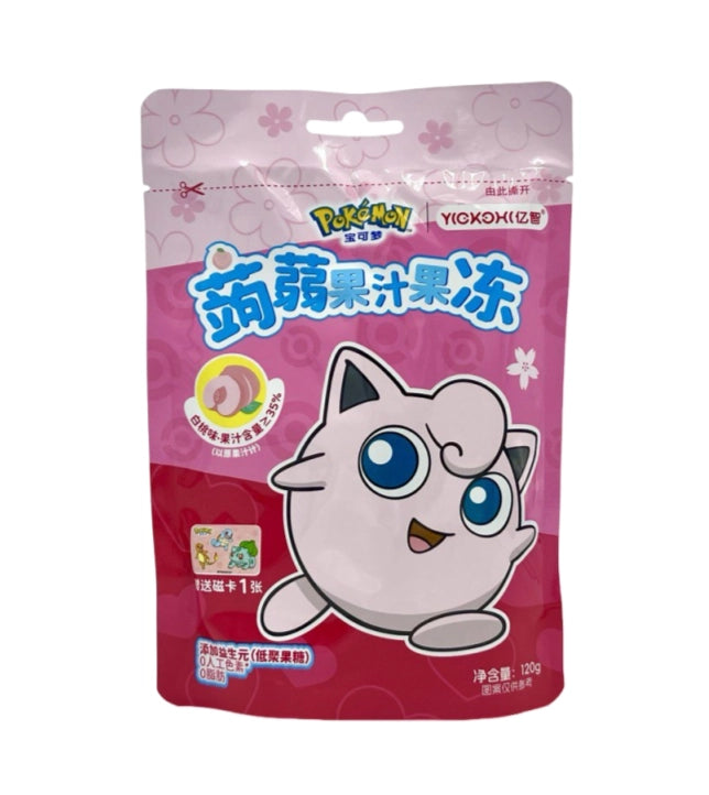 Pokemon Konjac Juice Jelly Peach Gummy - China