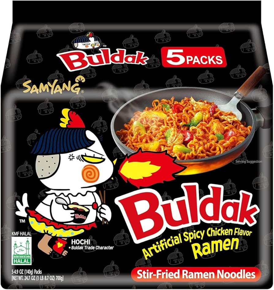 Buldak Spicy Chicken Ramen 5 Pack