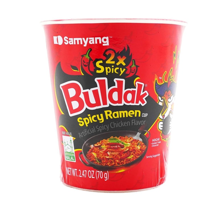 Buldak Noodles 2x Hot Spicy Chicken Flavor Cup Ramen