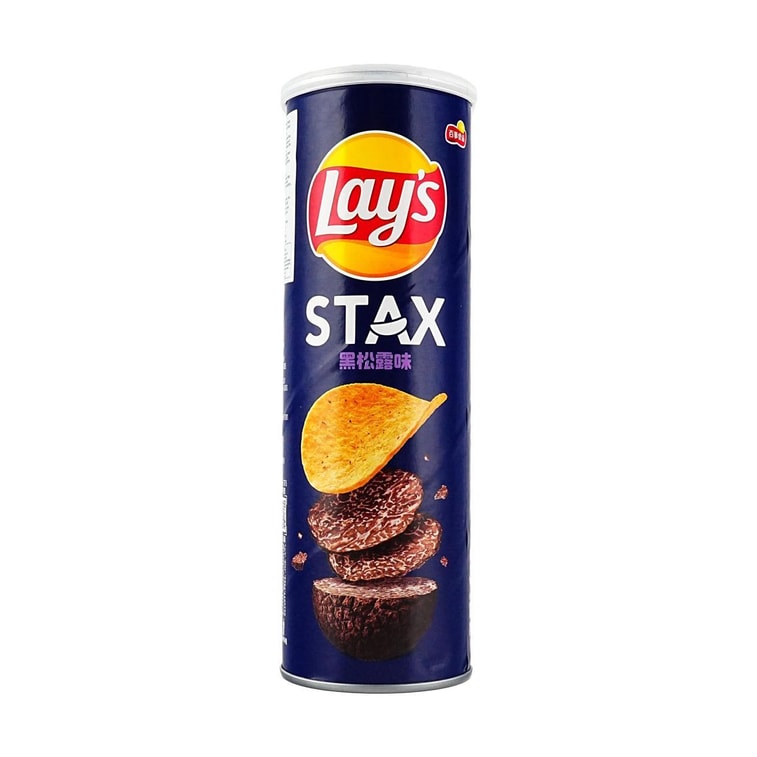 Lays STAX Potato Chips Black Truffle Flavor