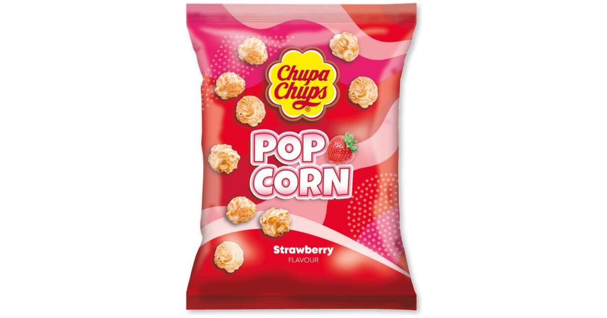 Chupa Chups Popcorn - Strawberry