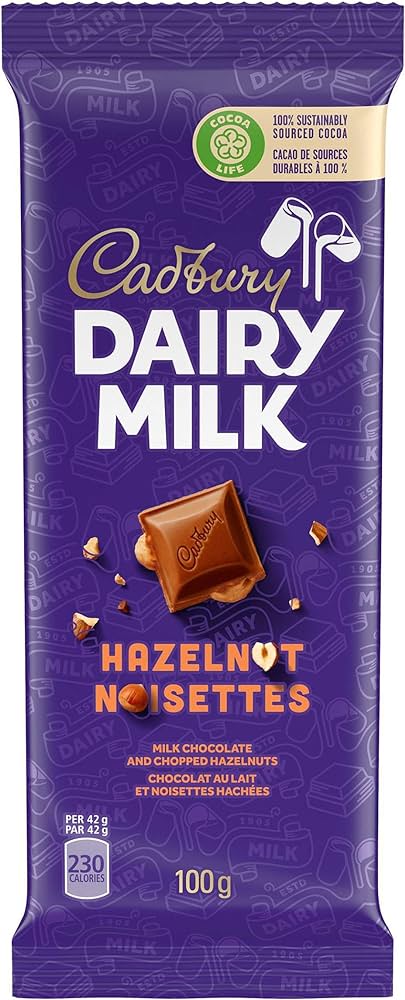 Cadbury Dairy Milk, Hazelnut Chocolate - Canada