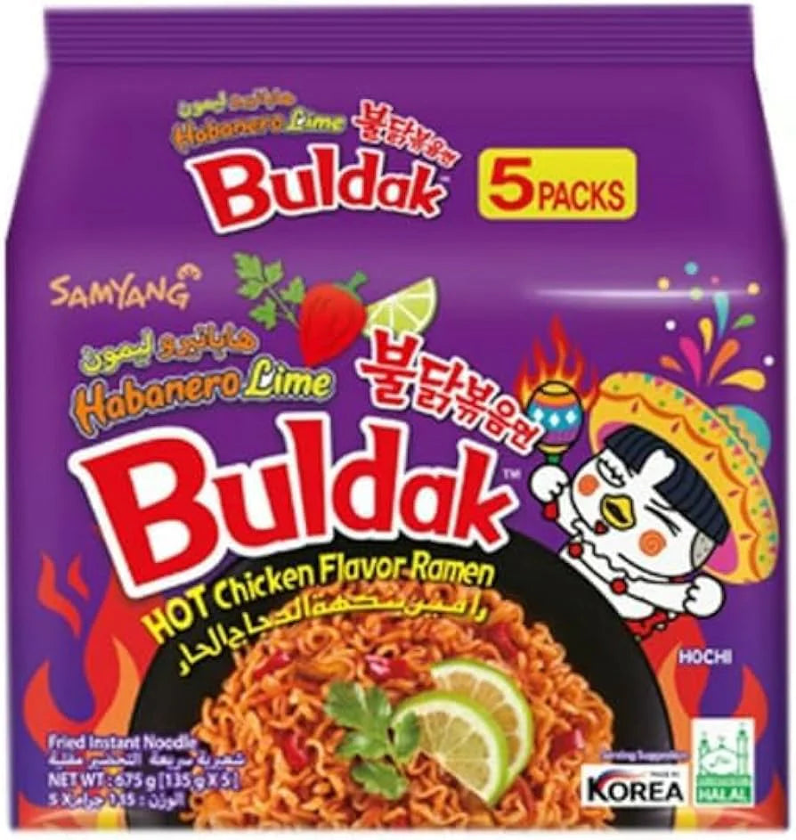 Buldak Habanero Lime - Korea (pack of 5)