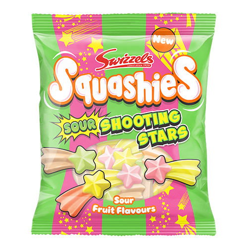 Swizzels Squashies Sour Shooting Stars Bag