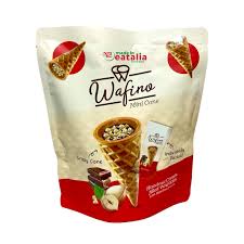 Wafino Mini Cone Filled Milk Chocolate and Hazelnut Cream