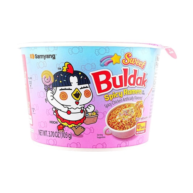 Sweet Buldak Spicy Ramen Noodles ,Spicy Chicken Artificial Flavor