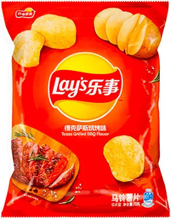 Lays Grilled Texas Grilled Bbq -China