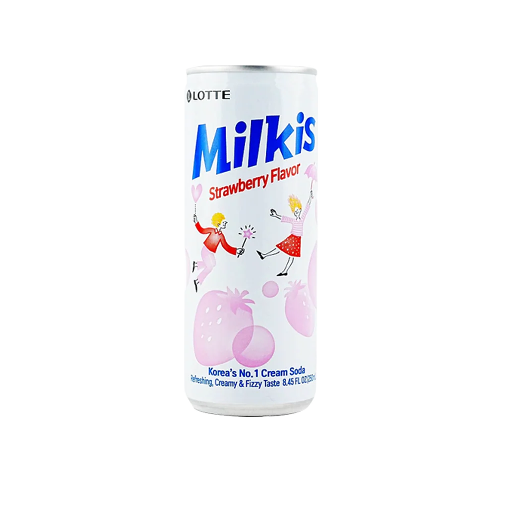 Lotte Milkis Strawberry Soda