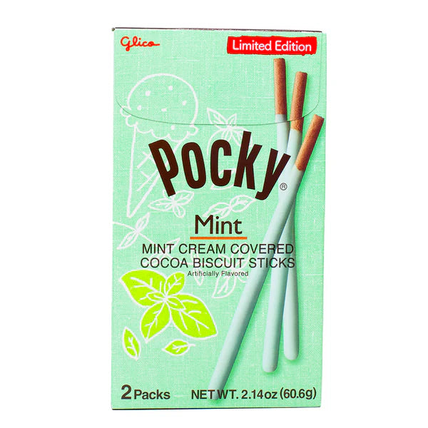 Pocky Mint Cocoa Cookie Sticks